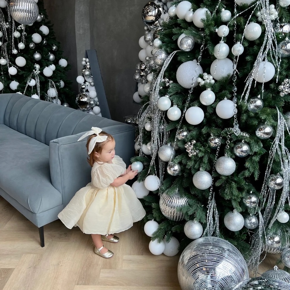 Elegant Cream Kids Formal Dress